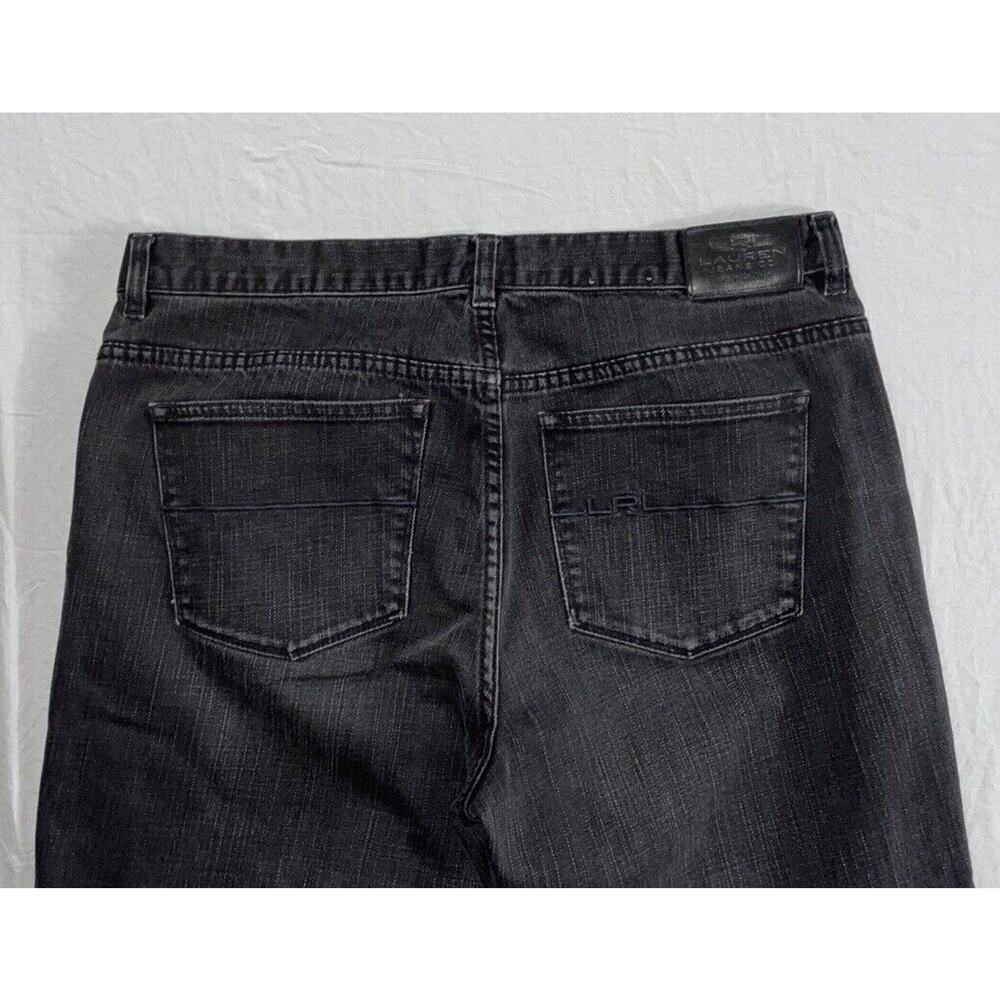 Ralph Lauren Classic Straight 5-Pocket Stretch Denim Jeans. LRL Logo. Women's 14 - Picture 9 of 9
